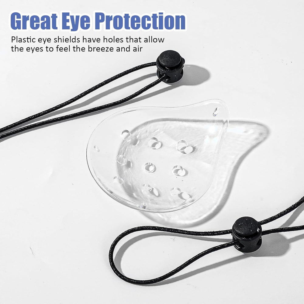 Parches Oculares Transparentes con Correa Ajustable - 2 Pcs