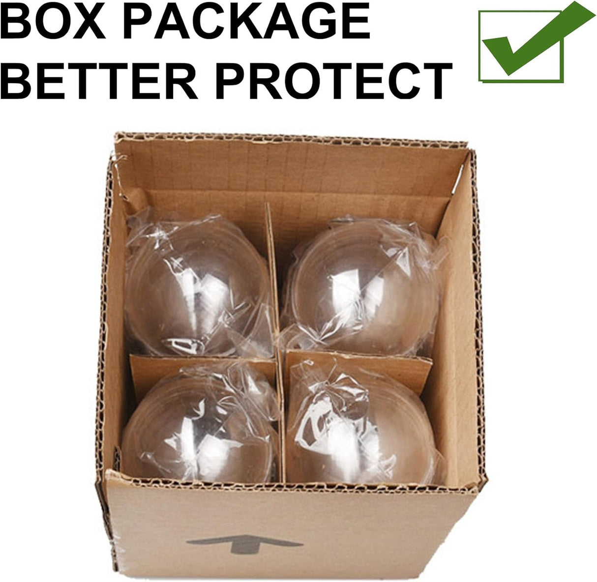 10PCS Bolas navidad transparente rellenables DI 4.8 pulgadas