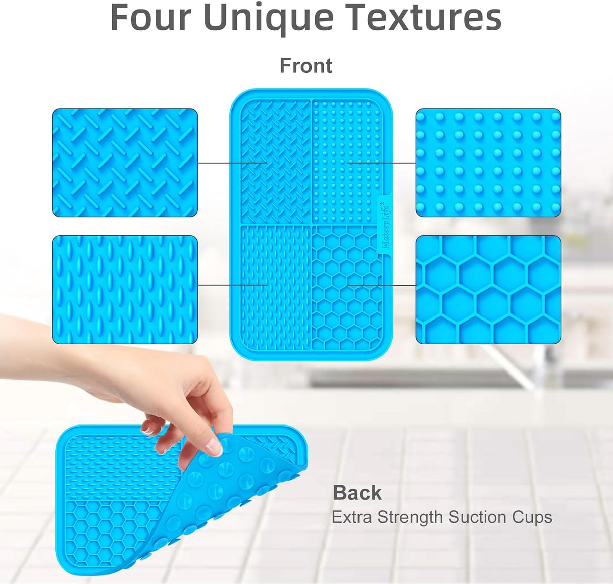 MateeyLife 2 alfombrillas tipo comedero grandes para perros