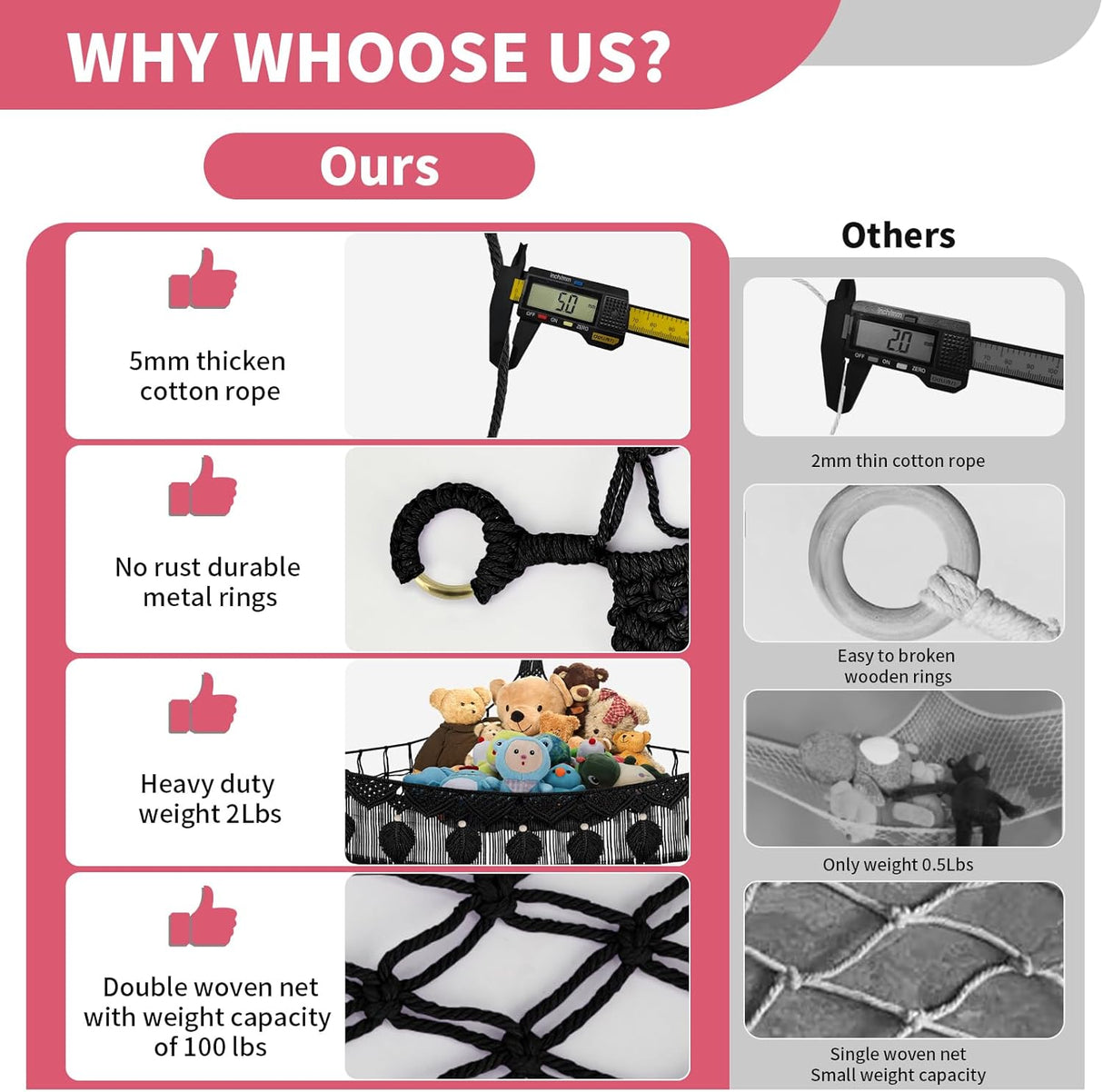 Hamaca de Almacenamiento para Peluches, Jumbo Boho Leaf, 56