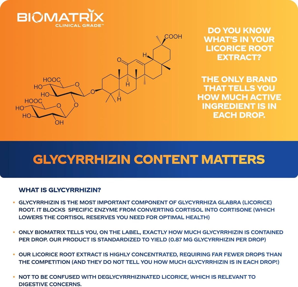 Extracto de Regaliz BioMatrix, 1200 gotas, Energía y Más