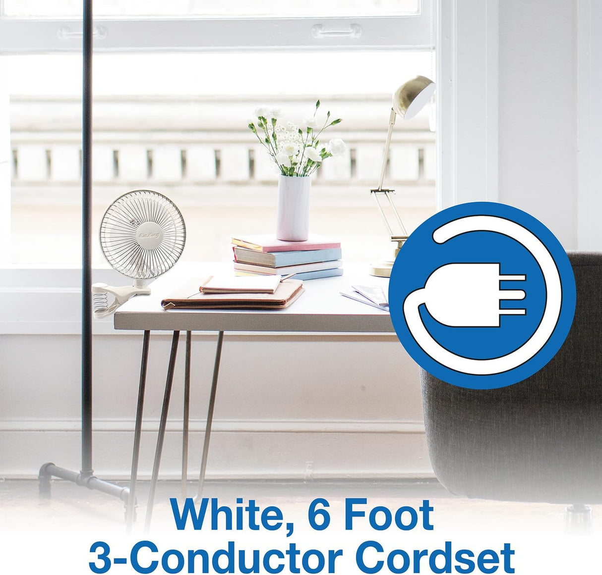 Ventilador Clip-On 2 Velocidades Air King 9145 de 6 Pulgadas