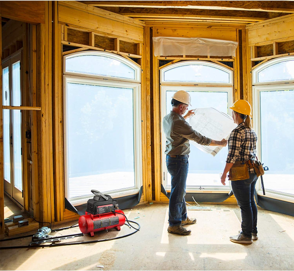 Compresor de Aire Portátil 2 Gal 1/3 HP Oil-Free Craftsman CMXECXA0200243