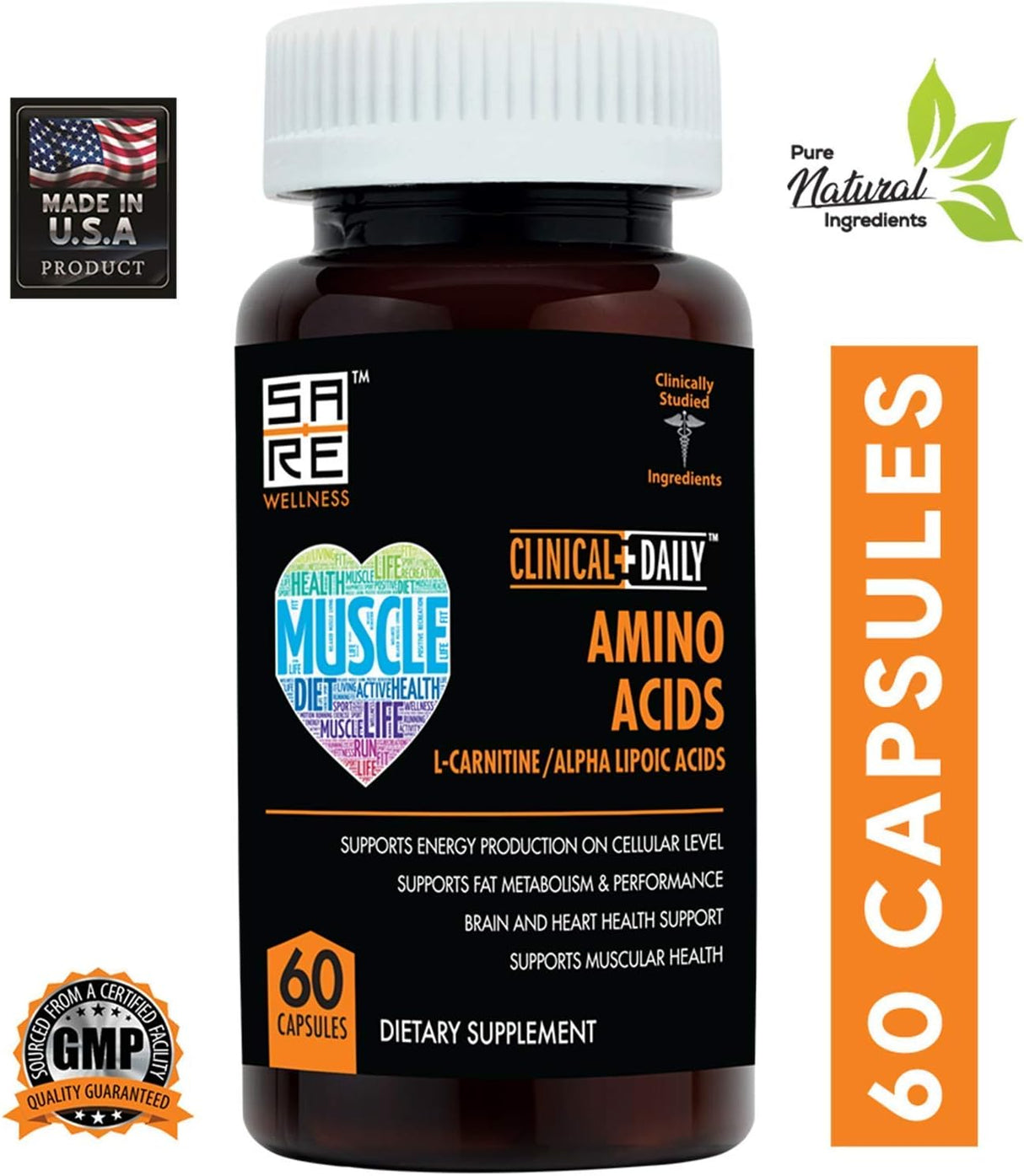 Acetil L Carnitina + Alfa Lipoico Suplemento 60 Cápsulas