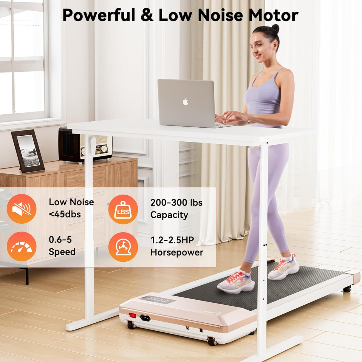 Caminadora Superun, Treadmill portátil, 200-300 lbs, Mini modelo