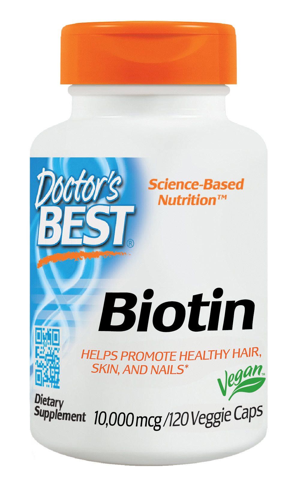 Doctor's Best Biotin, No-GMO, Vegano, Sin Gluten, Soporta