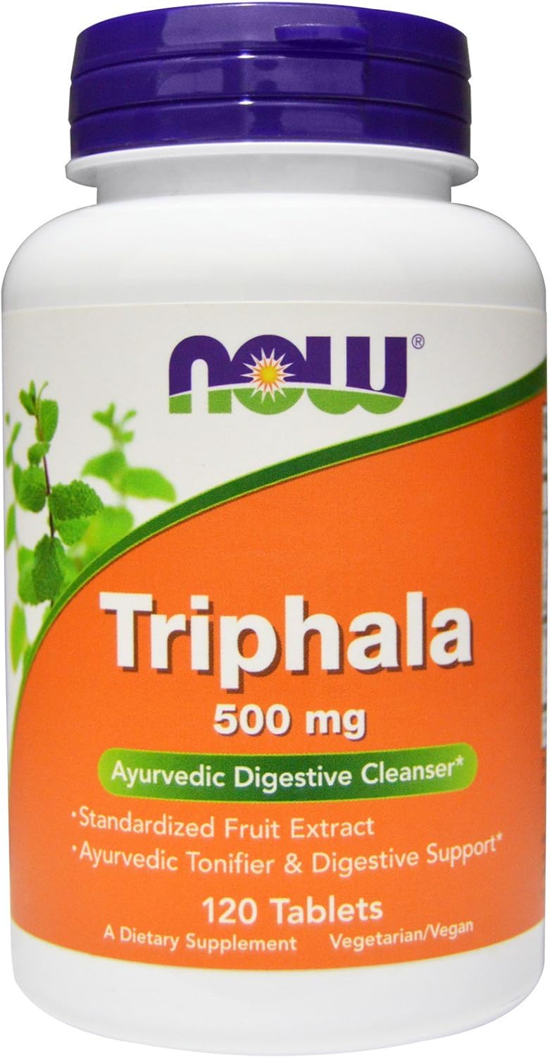 NOW Triphala, 500 mg, 120 comprimidos (paquete de 2)