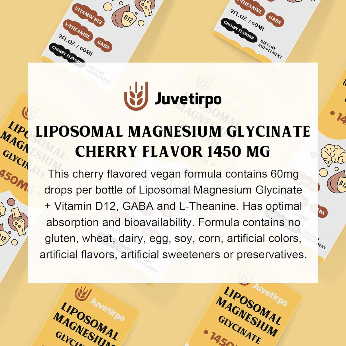 Suplemento Gotas fácil absorción de glicinato de magnesio