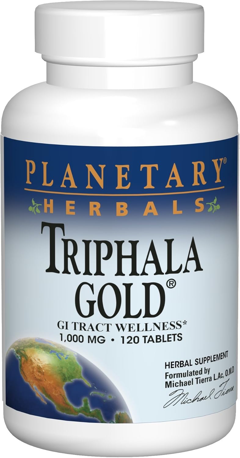 Suplemento Planetary Herbals Triphala Gold 1000mg Extra 120u