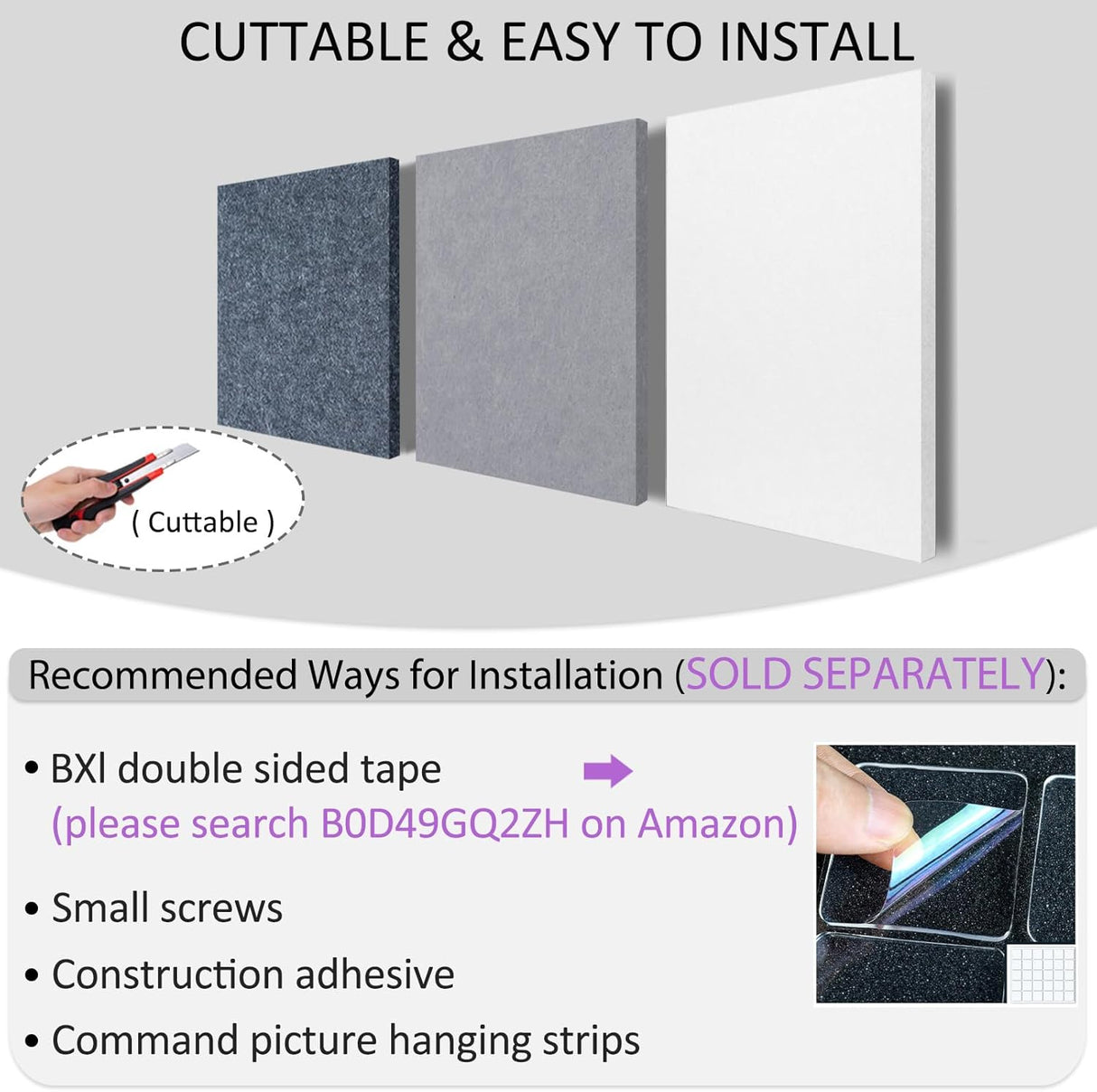 Paneles Acústicos BXI 16x12x3/8 Alta Densidad 6 Pack