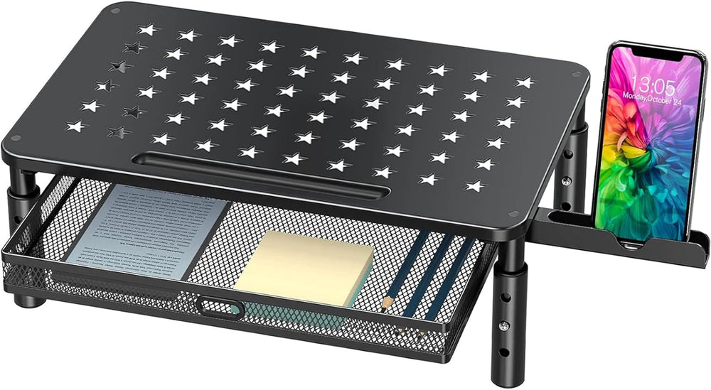 Soporte Monitor Zimilar Ajustable con Cajón y Soporte Móvil