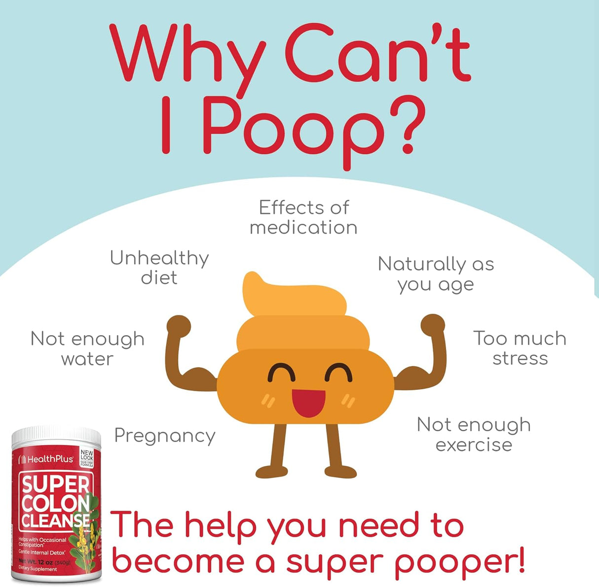 Suplemento Health Plus Super Limpieza de Colon 68 porciones