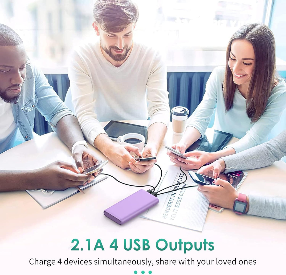 Cargador portátil de 38800 mAh pantalla LCD USB-C