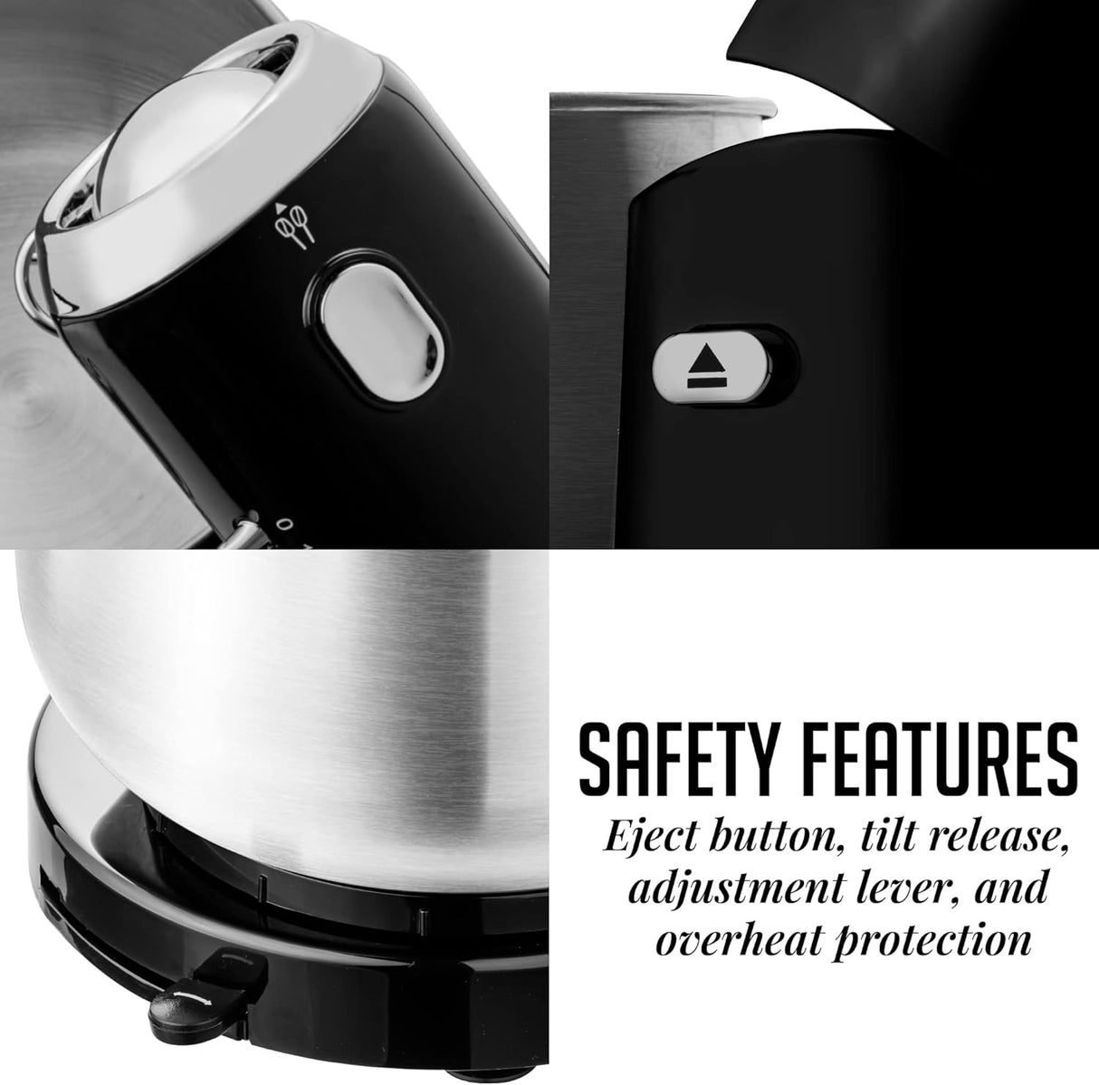 Batidora de Cocina OVENTE 3.5L, 5 Velocidades, 250W, SM680B