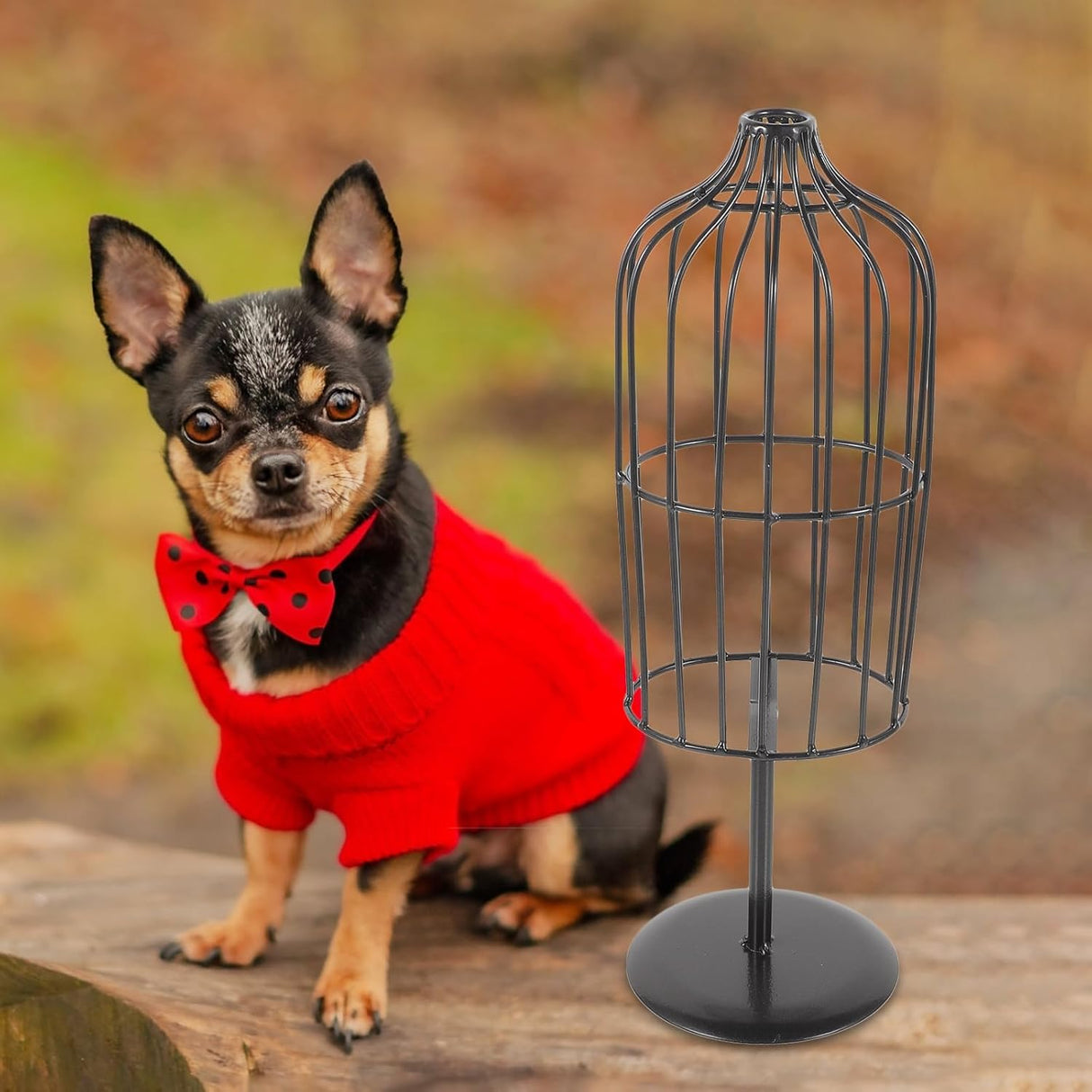 Maniquí para ropa de mascotas LOGOFUN, soporte de hierro para perros