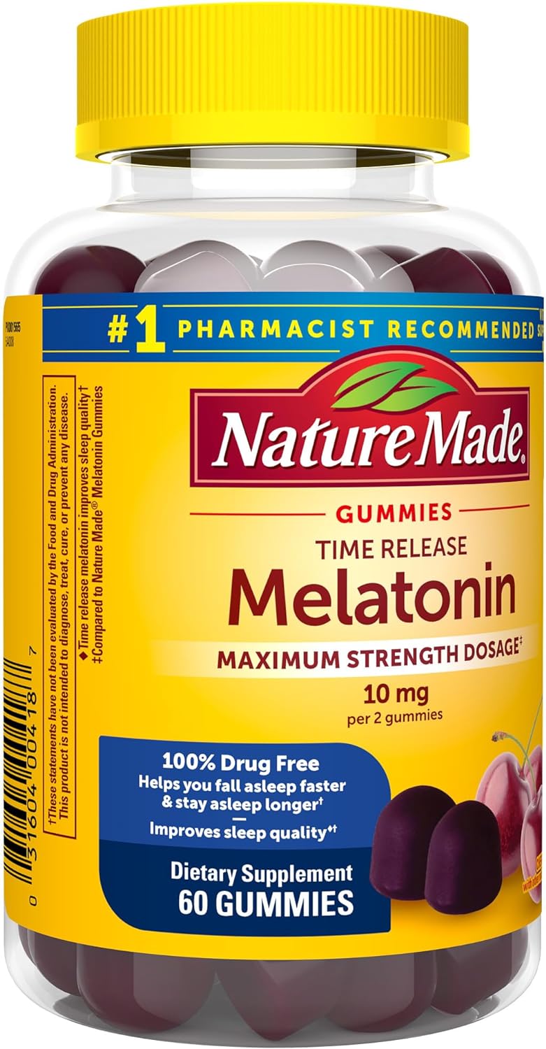 Nature Made Gomitas de ayuda para dormir 100% 10 mg 60 und
