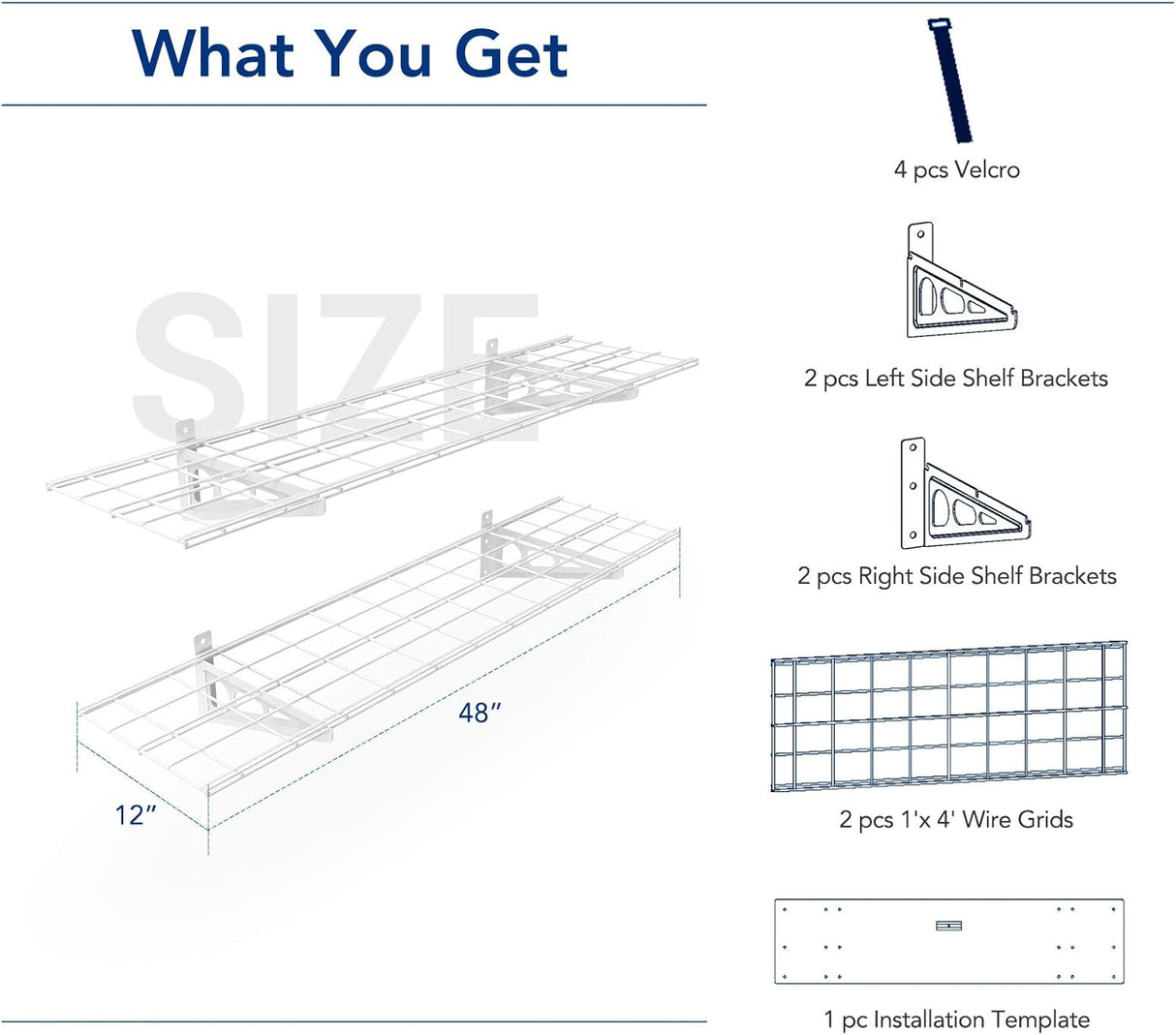 Repisas de pared para garaje - Modelo FLEXIMOUNTS