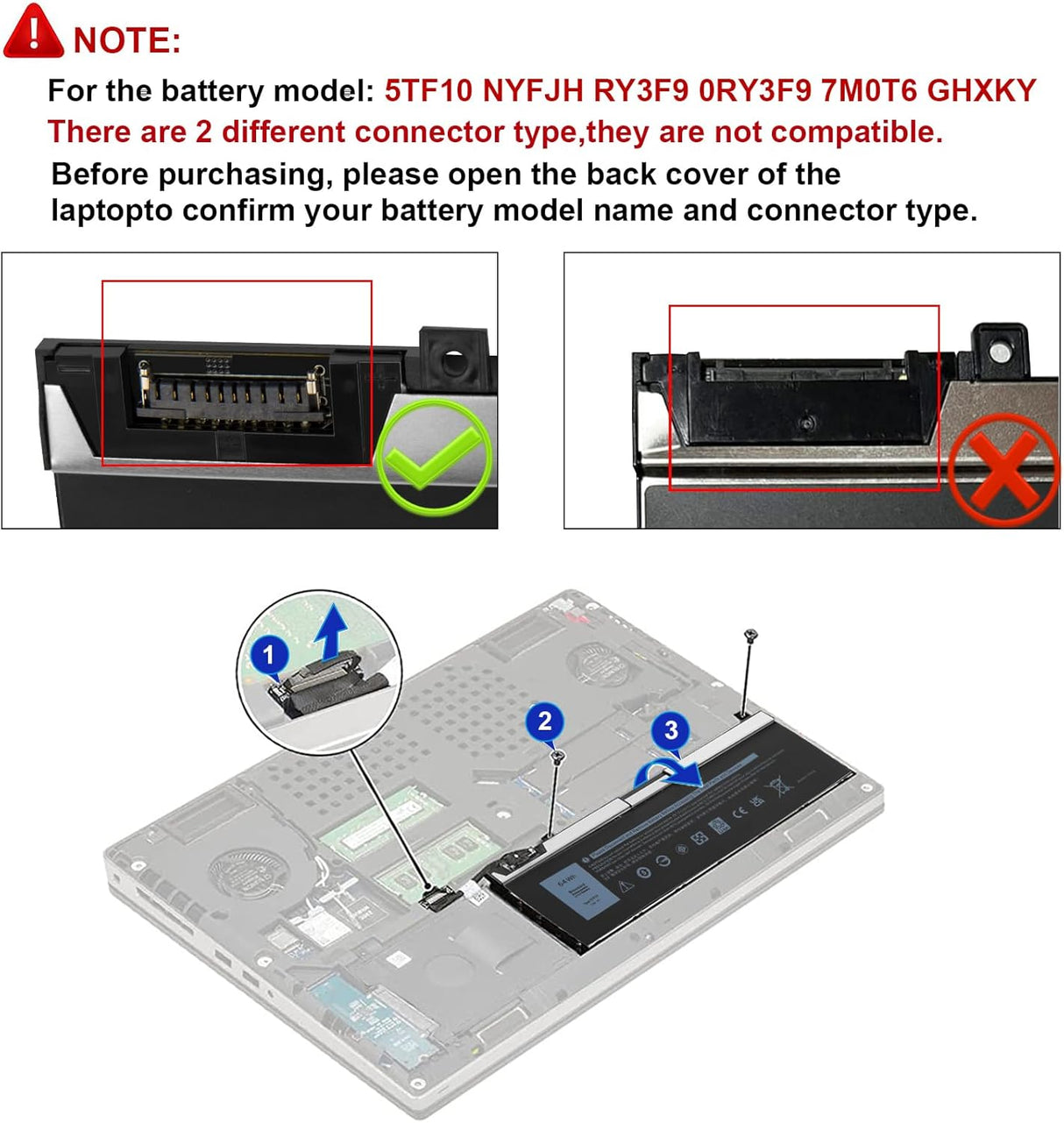 Batería 5TF10 GHXKY para Laptop Precision 7730 7740 P34E