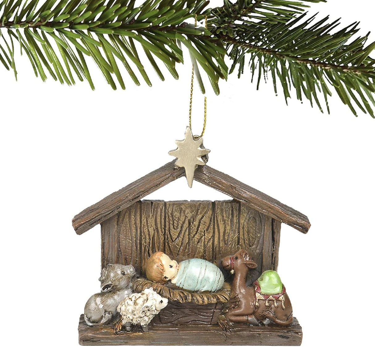 Adorno Navideño de Nacimientos - Figurita con Establo 3.86