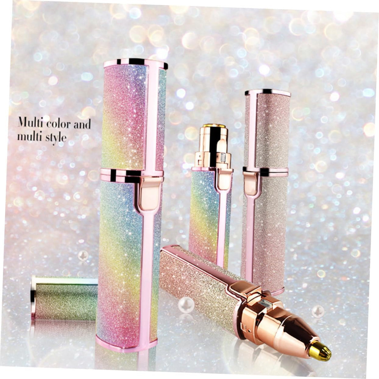 Depiladora eléctrica facial y recortadora de cejas USB