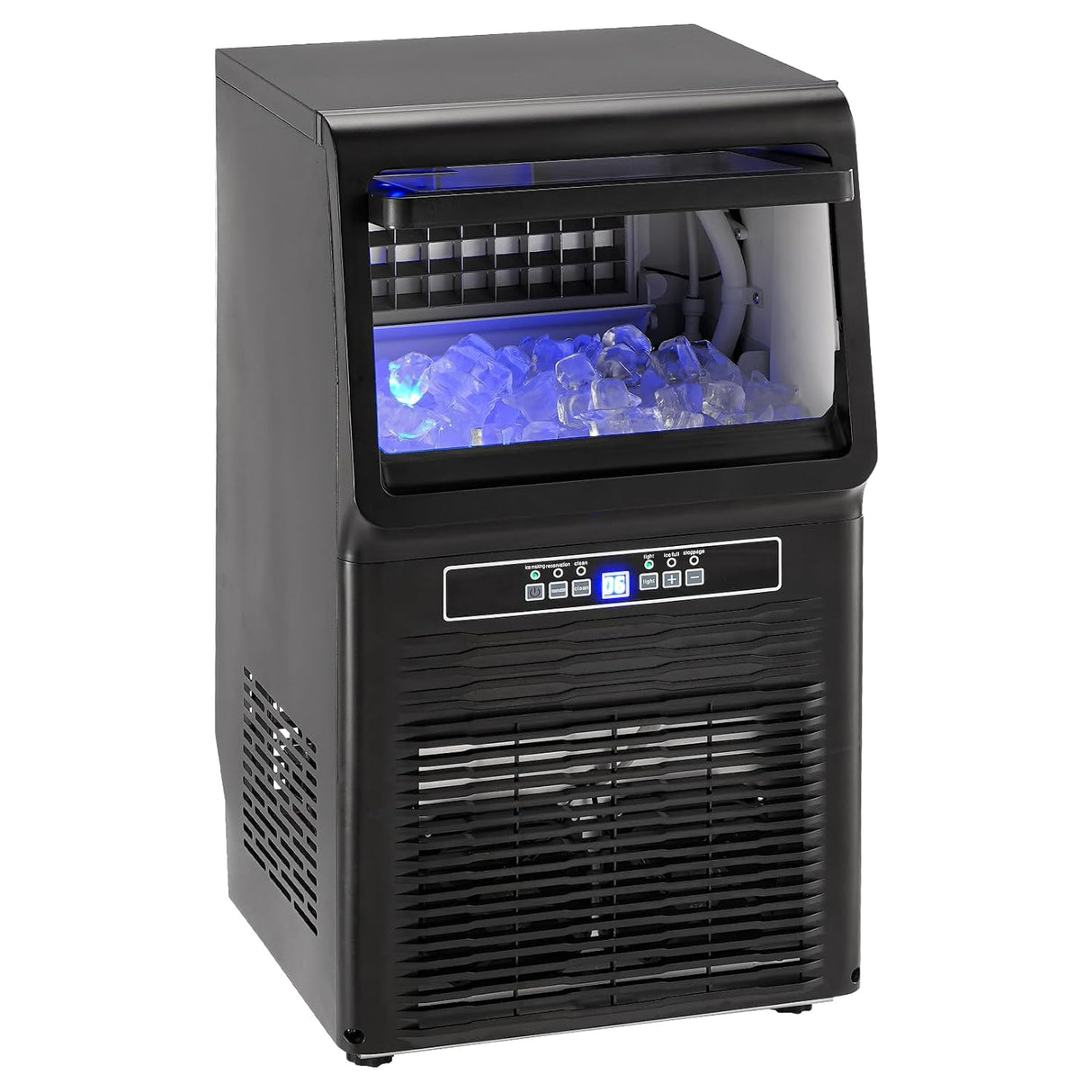 Máquina de Hielo, 70 lbs/24H, 36 Cubos en 12-15 Minutos