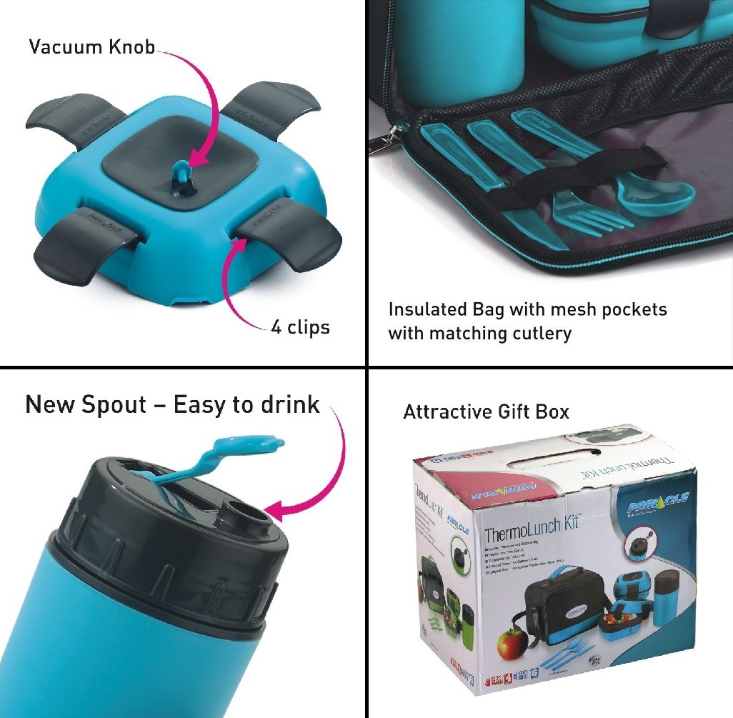 Set de bolsa de almuerzo aislada para adultos y niños