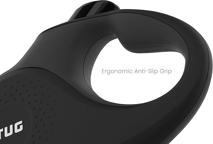 Correa retráctil ovalado de 360° sin enredos, Negro TUG