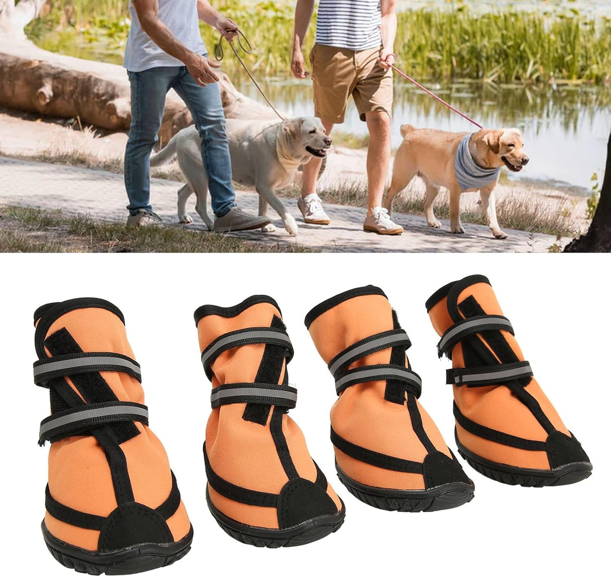 Botas para perros, Paw Protector, Antideslizantes, Tamaño M