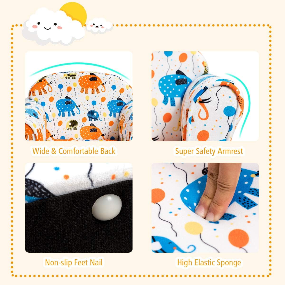 Muebles para niños con construcción de madera.Costzon.