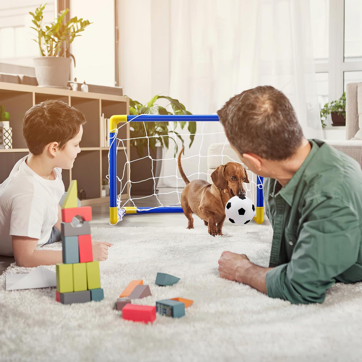 Toyvian Red de fútbol para niños porterías de fútbol