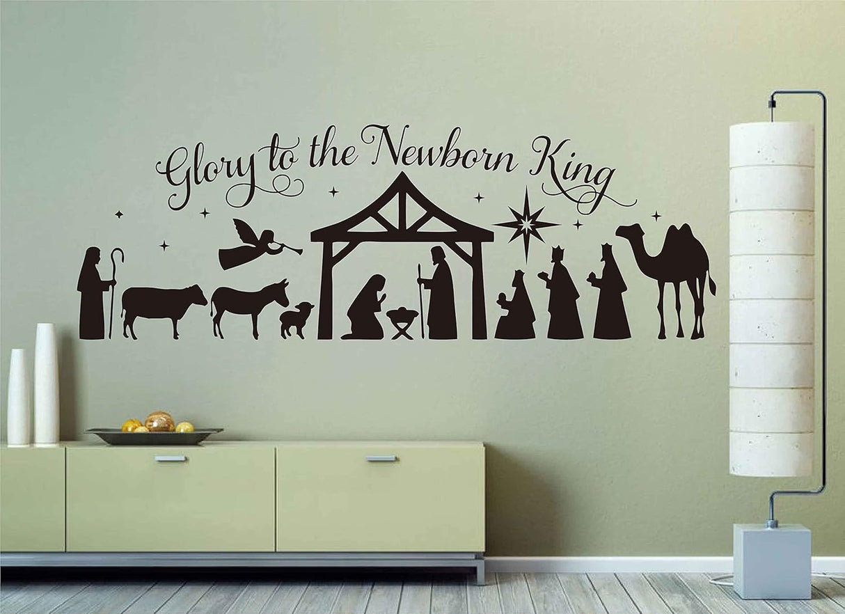 Pegatinas de Navidad Glory, Escena Natividad, Modelo LL2421