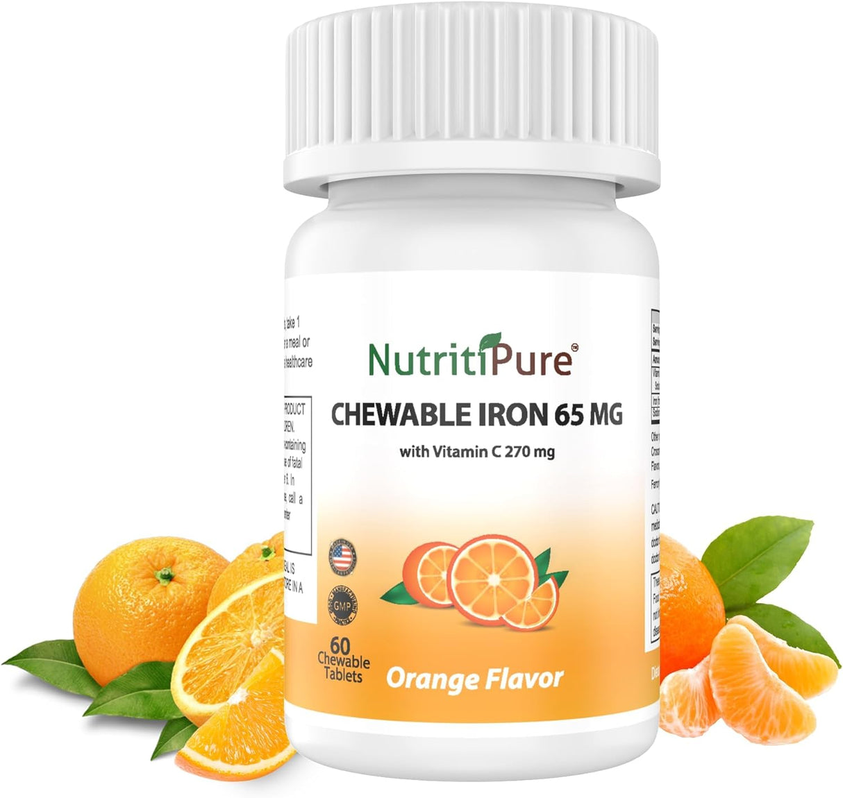 Suplemento Hierro masticable 65 mg con vitamina C 270 m 60un