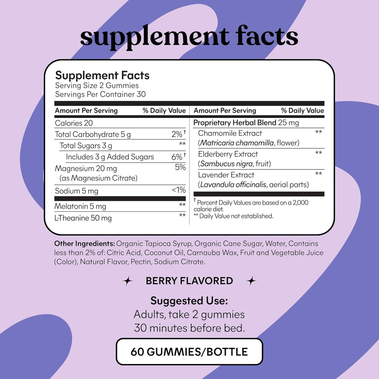 Suplementos para dormir c5 mg de melatonina saúco magnesio