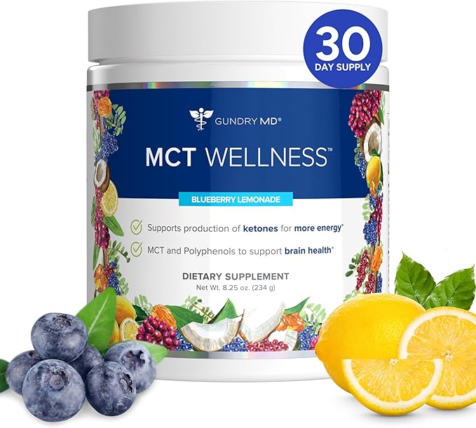 Gundry MD Polvo MCT Wellness, Energía y Salud Cerebral