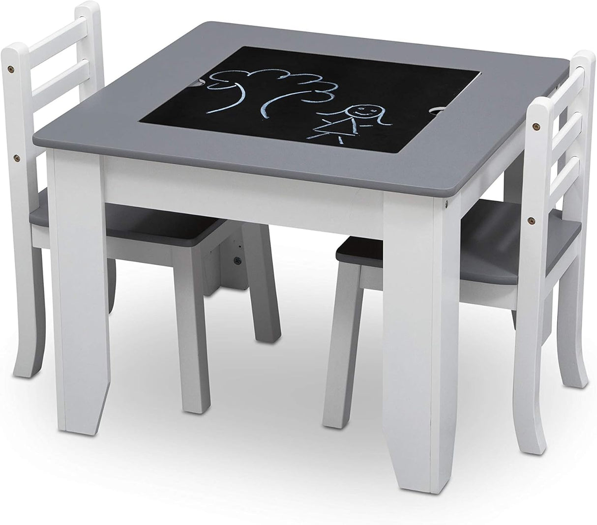 Juego de mesa y sillas Chelsea de 3 piezas con almacenamiento