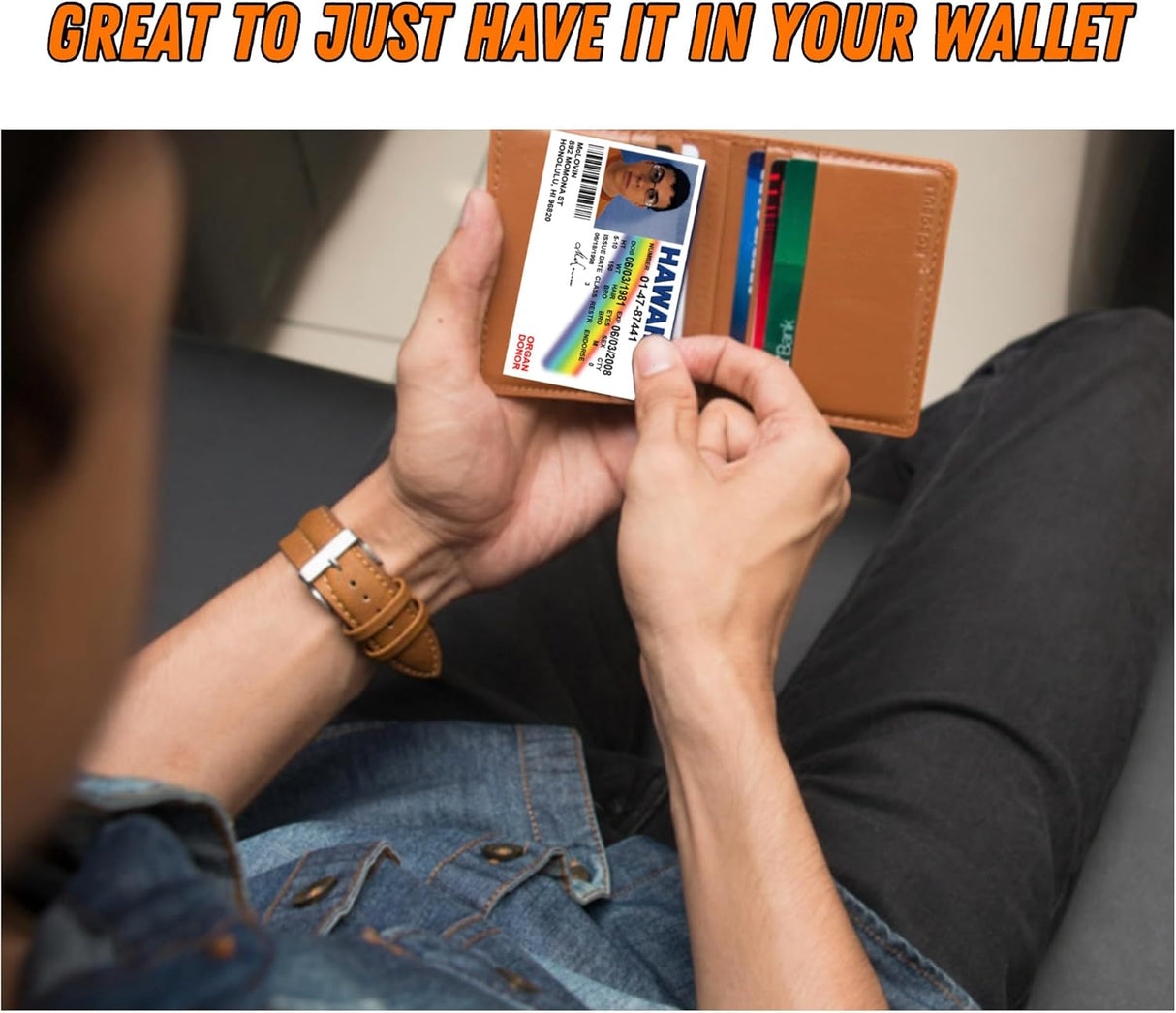 Licencia de Conducir Falsa McLovin Doble Cara para Disfraces