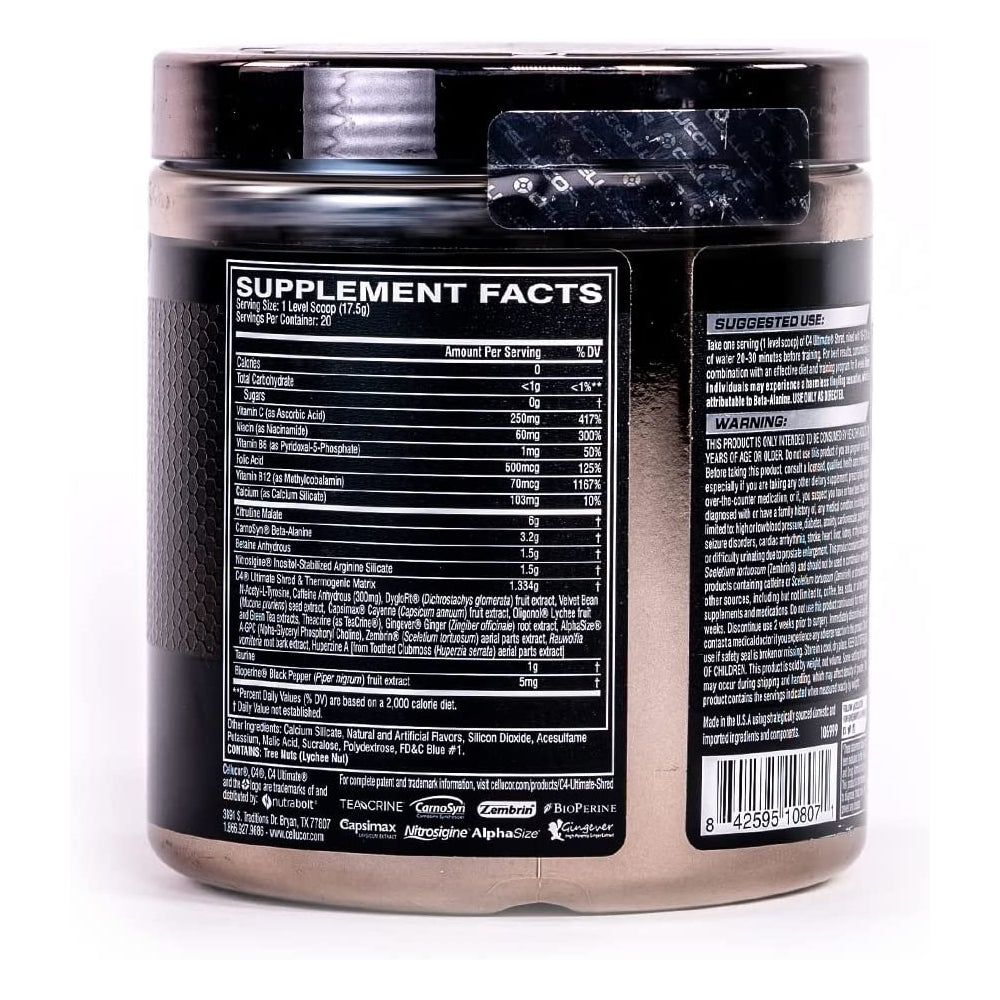 Suplemento Cellucor C4 Ultimate polvo triturado