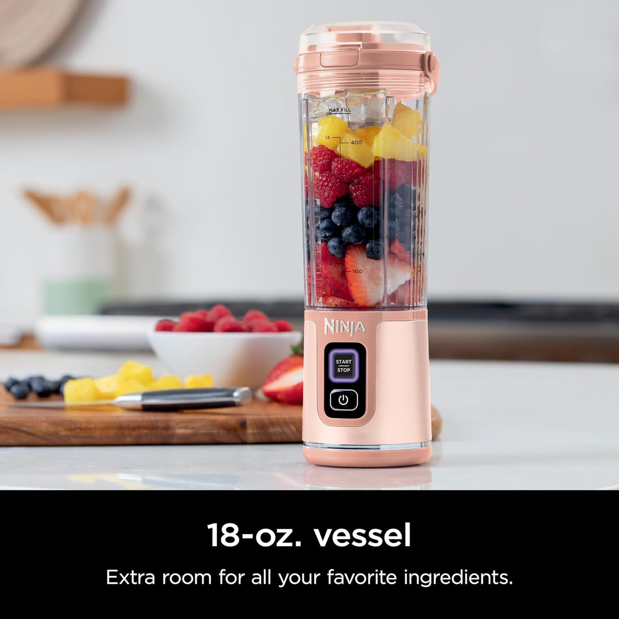 Vaso portátil Ninja BC155PS para batidos y smoothies 18oz