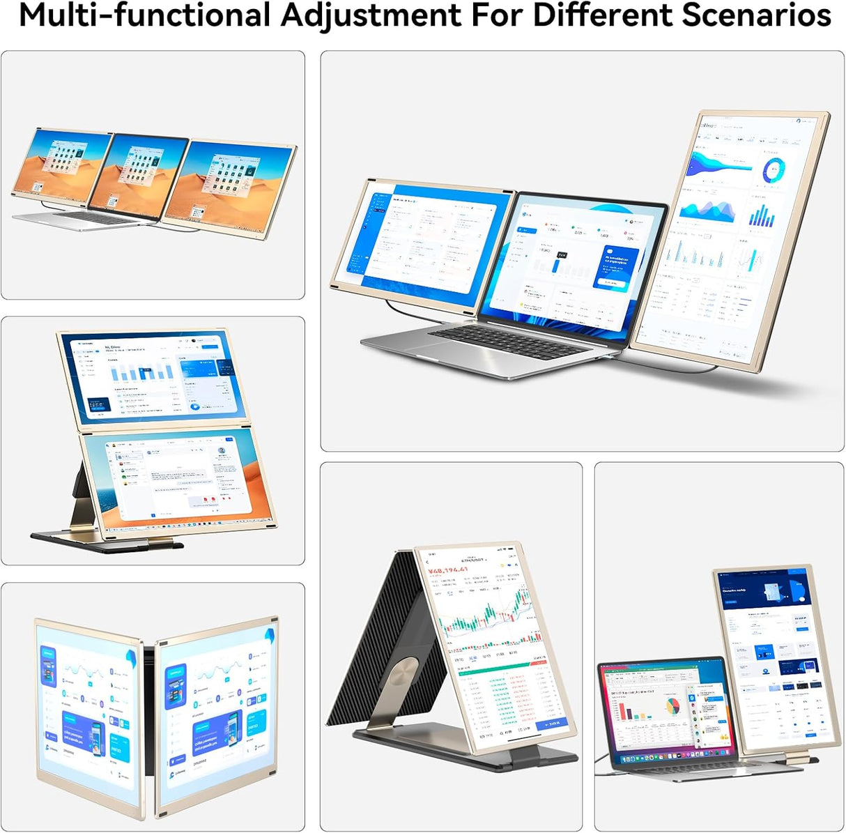 Monitor Portátil 15.6 FHD 1080P USB-C, Extensor de Pantalla