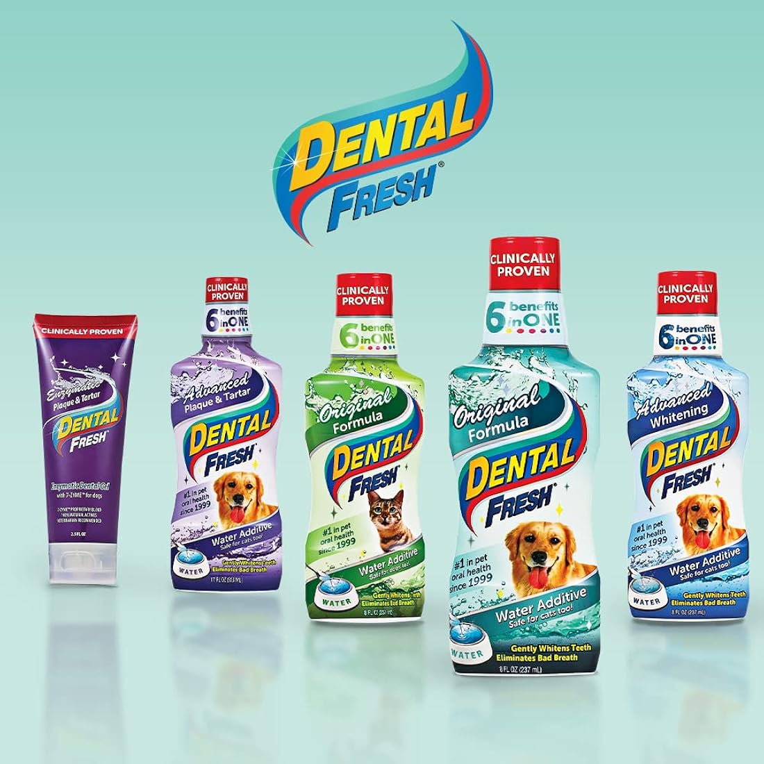 Aditivo de agua dulce dental para mascotas para blanquear