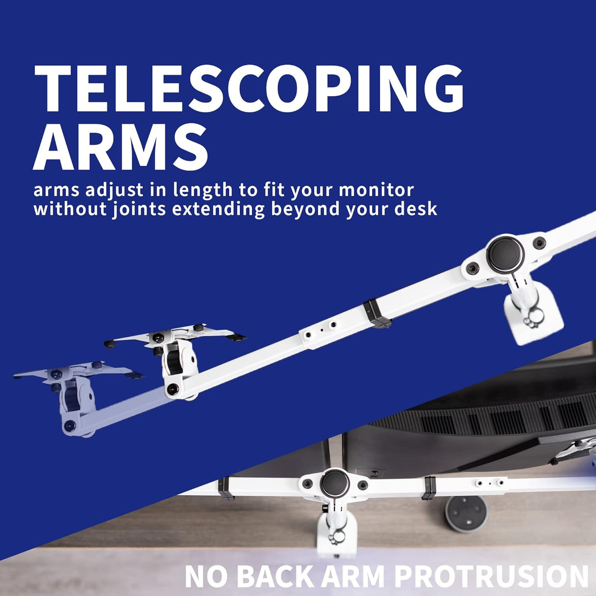 Soporte Doble para Monitor VIVO, Brazo Ajustable STAND-V002EW