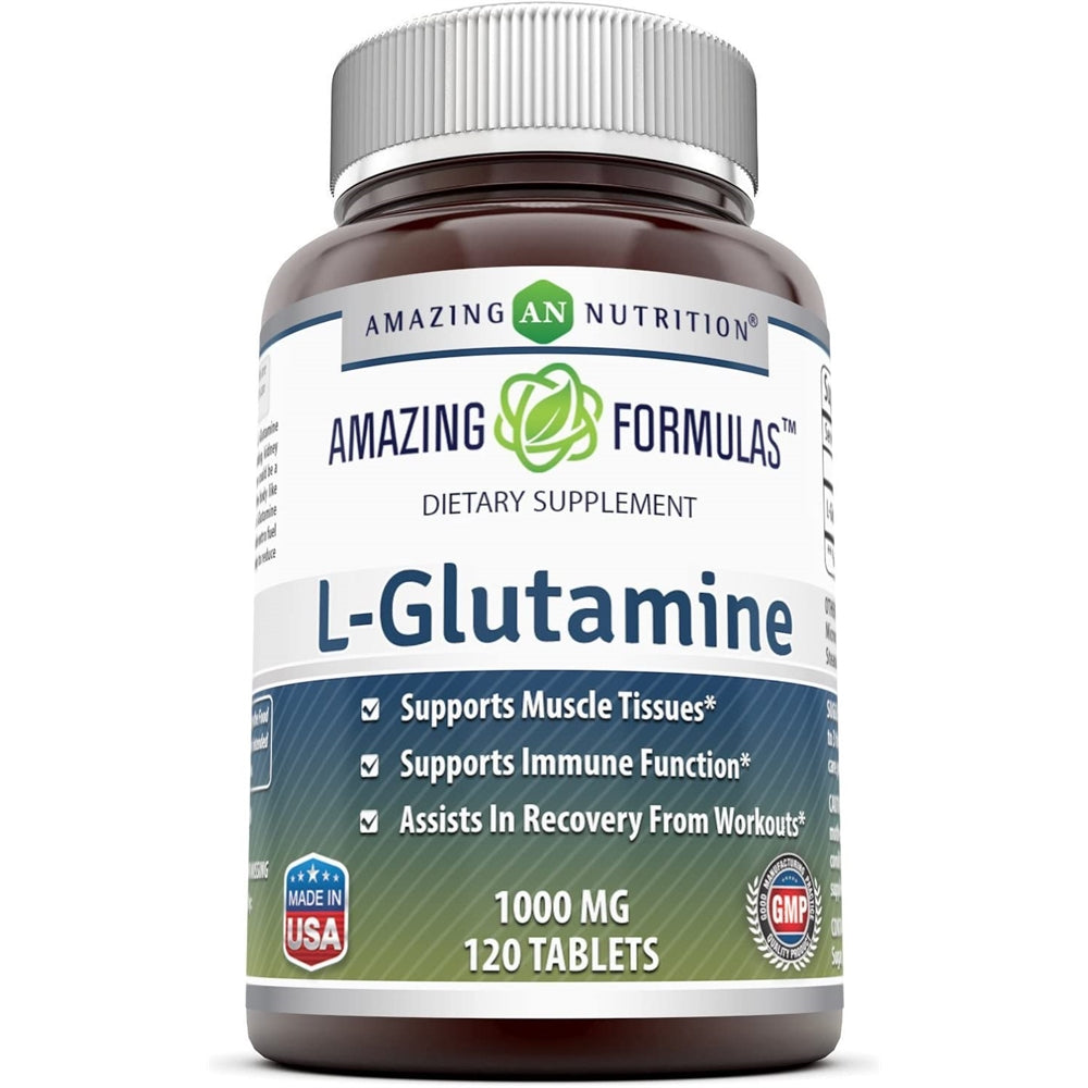 Suplemento L Glutamine 1000 mg 120 tab sistema inmunológico