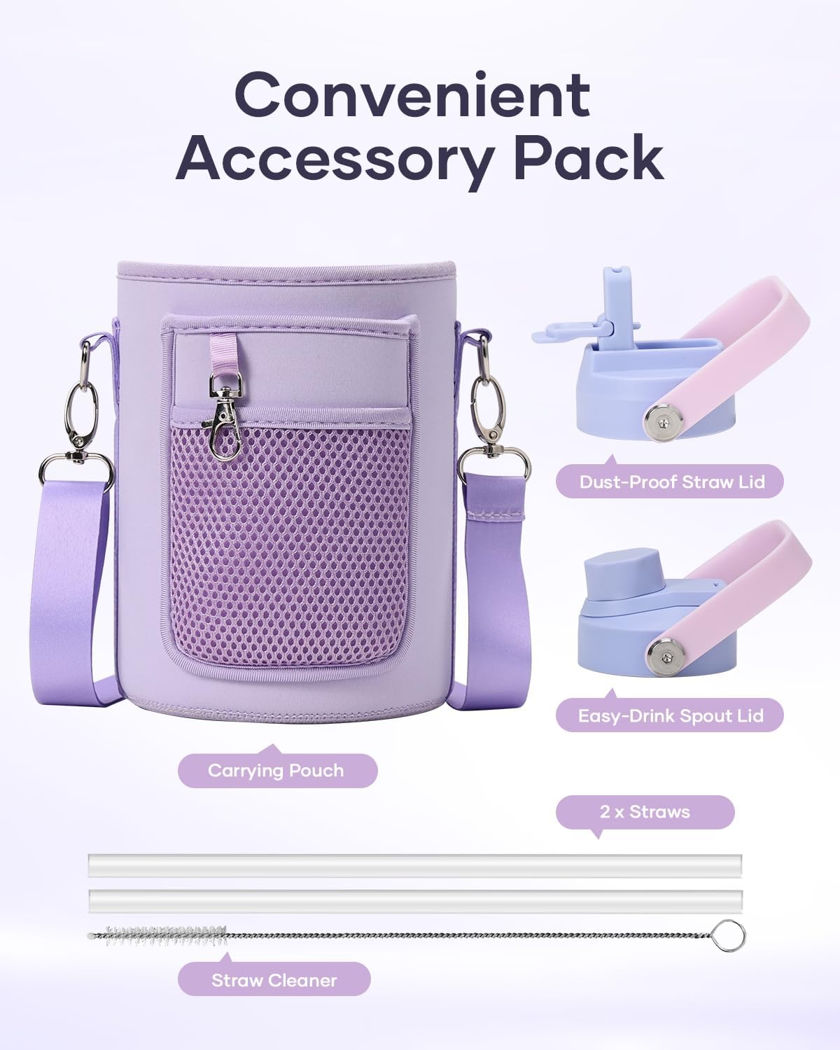 Botella de agua aislada BUZIO 64oz, acero inoxidable, con tapa