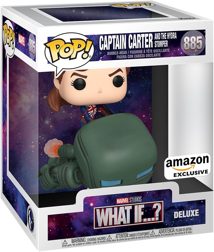 Funko Pop! Deluxe Marvel: Captain Carter con Hydra Stomper