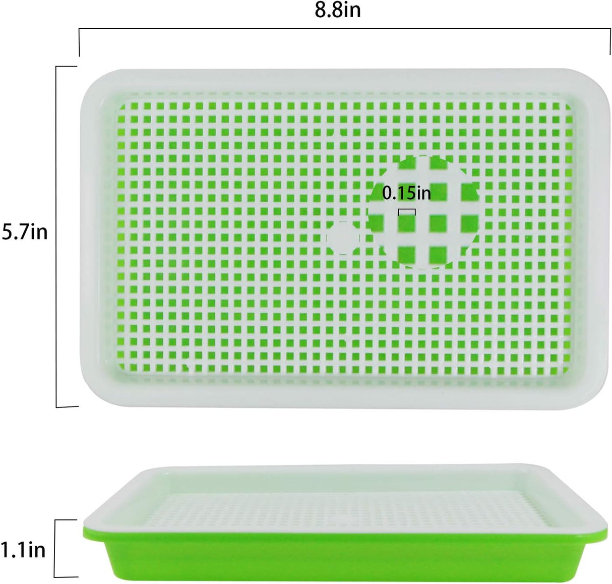 Bandeja para Cultivo 10 bandejas para brotes de semillas