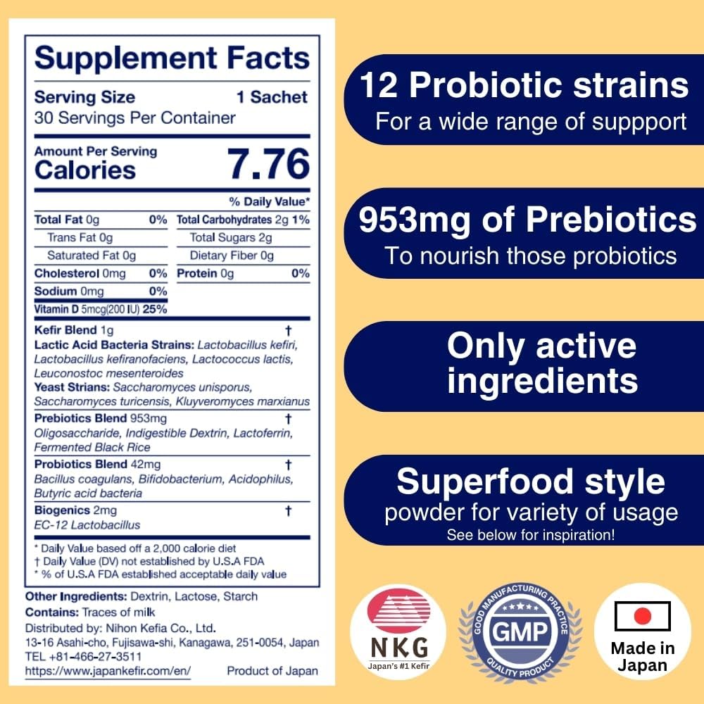 Pro MIX Kefir Suplemento - Probióticos para la salud intestinal