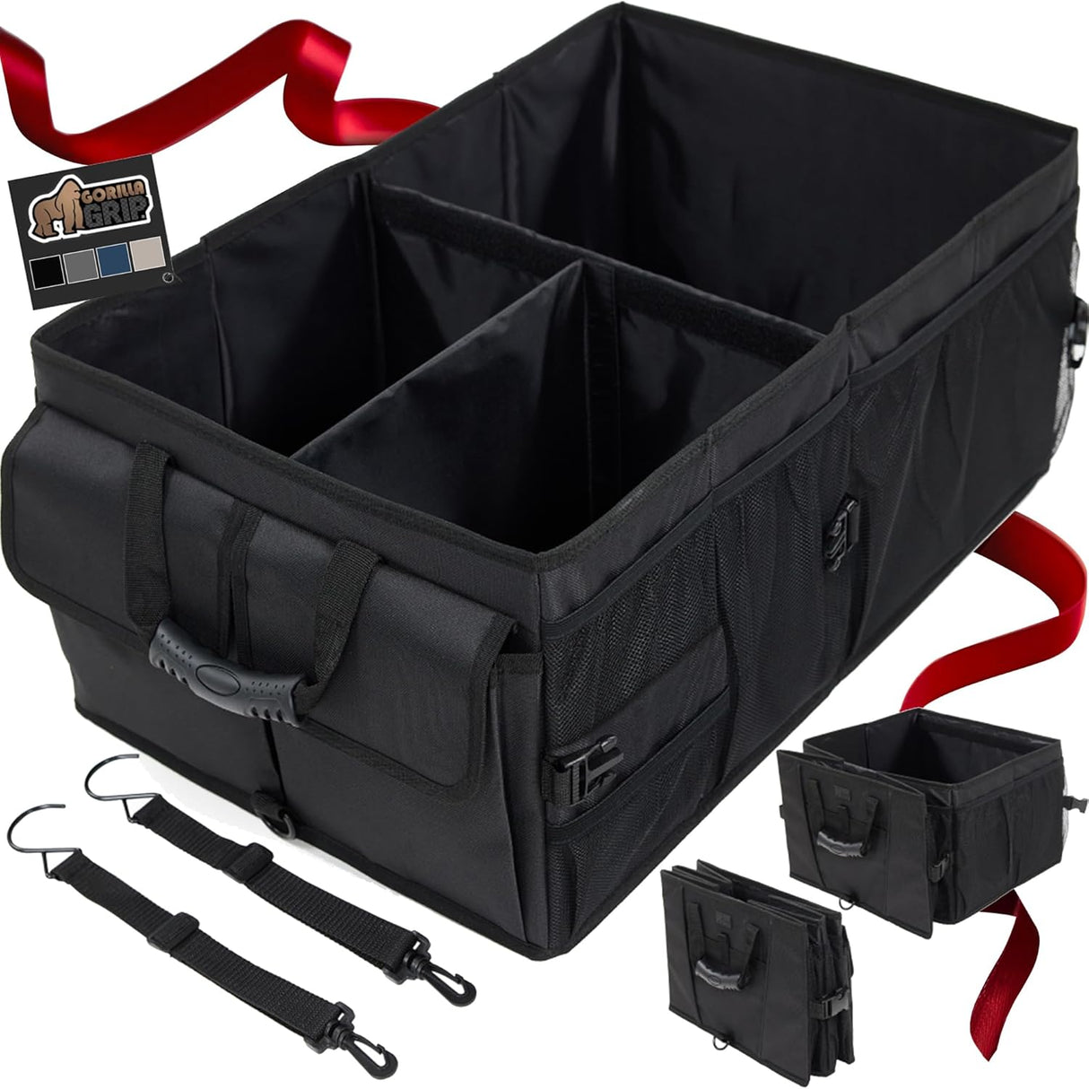 Organizador de maletero Gorilla Grip, resistente y plegable