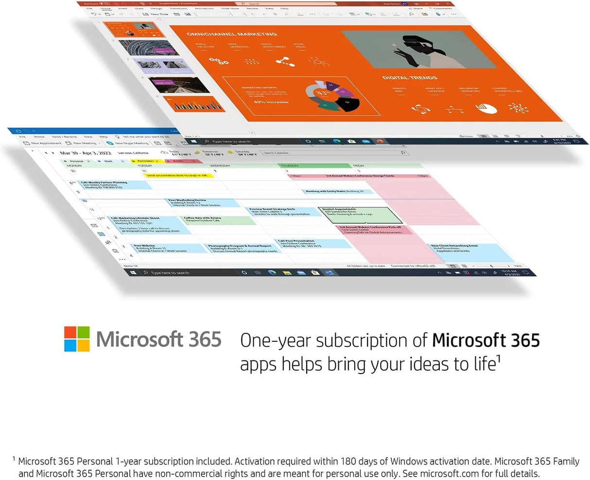 Laptop HP 14 HD, 16GB RAM, 64GB eMMC, Intel N4120, Windows 11