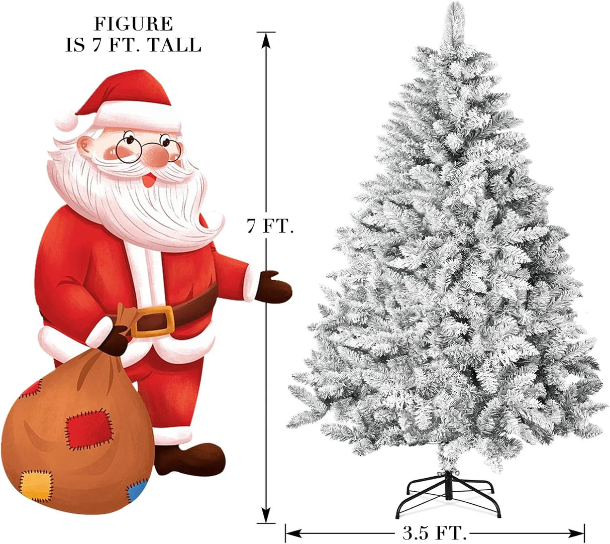 Árbol de Navidad Artificial SUNCROWN 6ft Premium con 1000 ramas