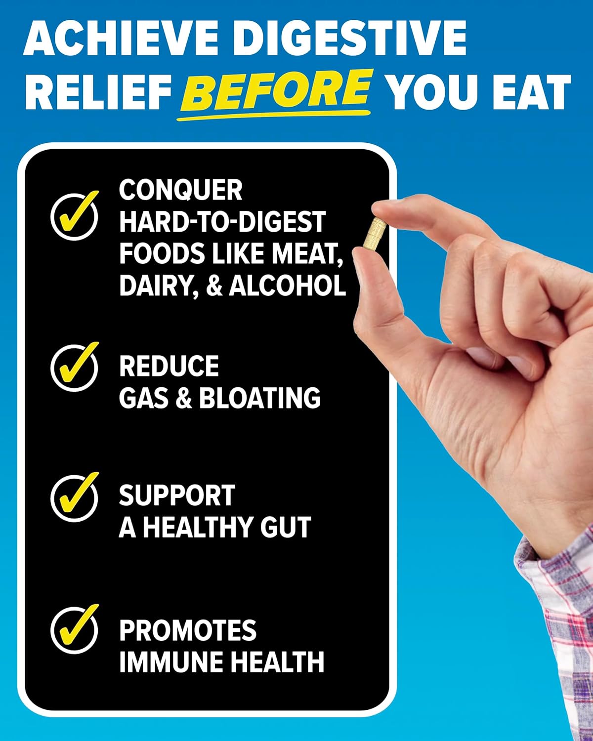 Suplemento 48 toallitas desechables y 15 enzimas digestivas